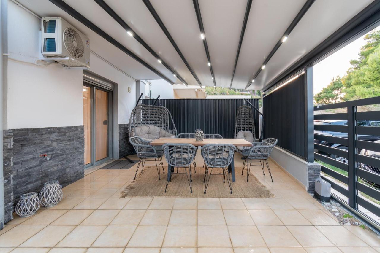 Sithoniars Luxury Ground Floor Apartment With Private Garden Neos Marmaras Ngoại thất bức ảnh